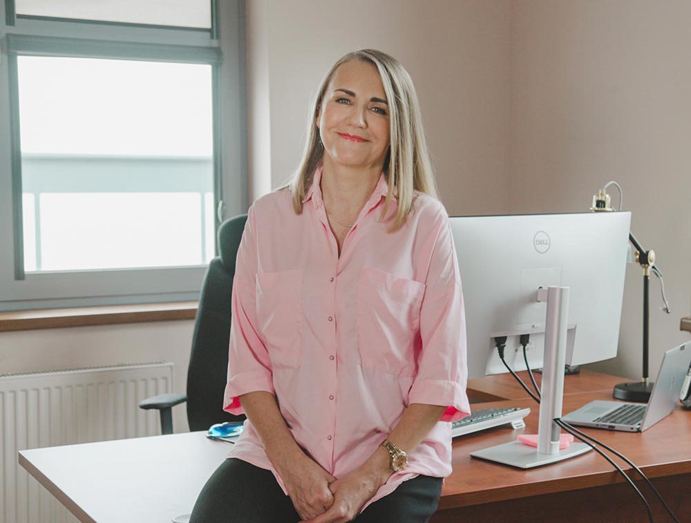 Agata Zięba w biurze PROFIMO